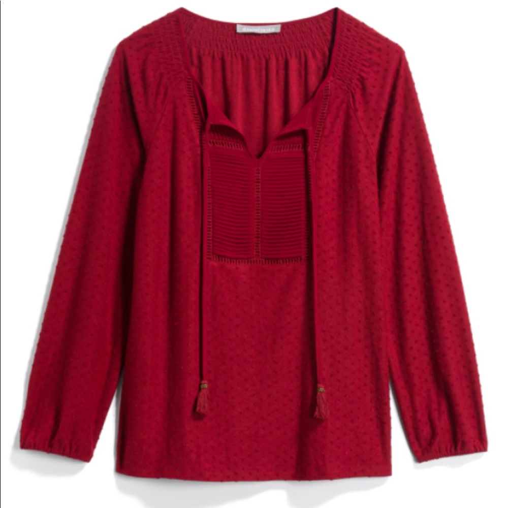 Jaymes Tassel Detail Knit Top